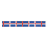 IJslandse vlag en IJsland reizen, vakantie/sport Grosgrain Lint (Voorkant)