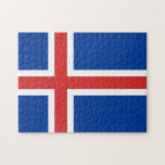 IJslandse vlag en IJslandse vakantie-/sportfans Legpuzzel<br><div class="desc">Puzzel: IJsland en Europa - hou van mijn land en IJslandse feestgeschenken</div>