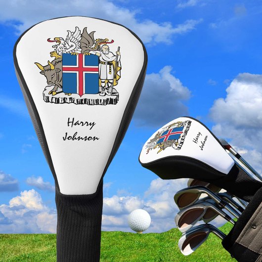 IJslandse vlag en monogrammed Golf Clubs Hoesjes Golfheadcover