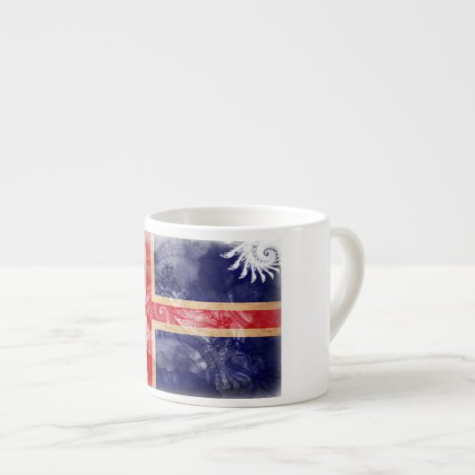 IJslandse vlag Espresso Kop (Voorkant rechts)