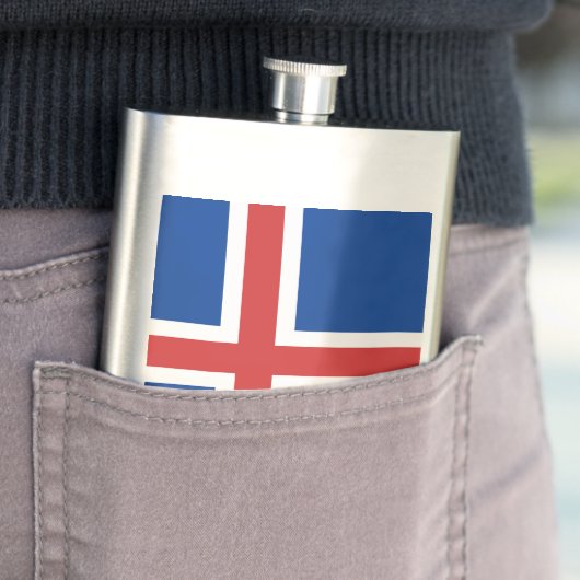 IJslandse vlag Flacon (Voorbeeld)