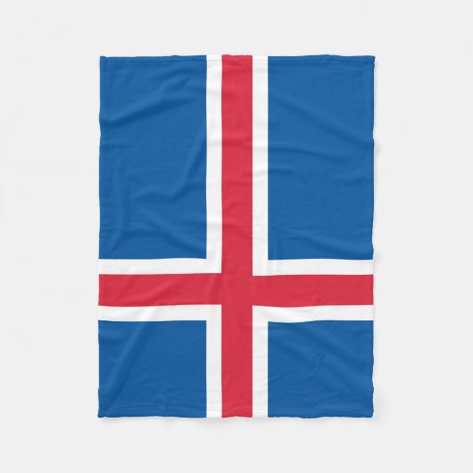 IJslandse vlag Fleece Deken (Voorkant)