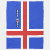 IJslandse vlag Fleece Deken (Voorkant)