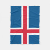 IJslandse vlag Fleece Deken (Voorkant)