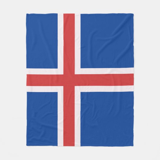 IJslandse vlag Fleece Deken (Voorkant)