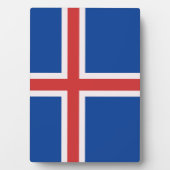 IJslandse vlag Fotoplaat (voorkant)