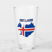 IJslandse vlag      Glas (Voorkant)