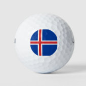 IJslandse vlag Golfballen (Voorkant)