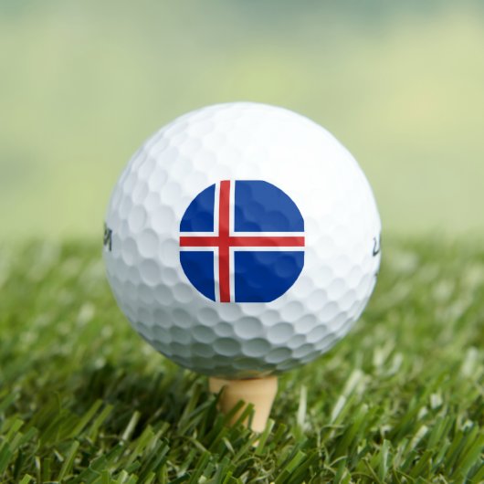 IJslandse vlag Golfballen (Insitu Shirt)