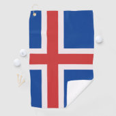 IJslandse vlag Golfhanddoek (Insitu)