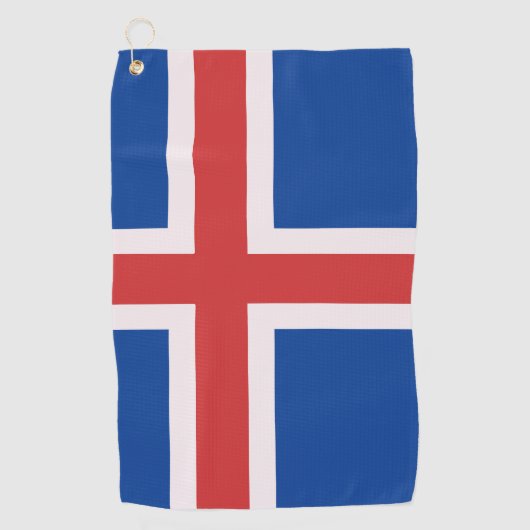 IJslandse vlag Golfhanddoek (Voorkant)