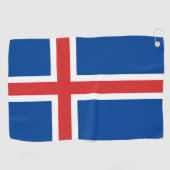 IJslandse vlag Golfhanddoek (Horizontaal)