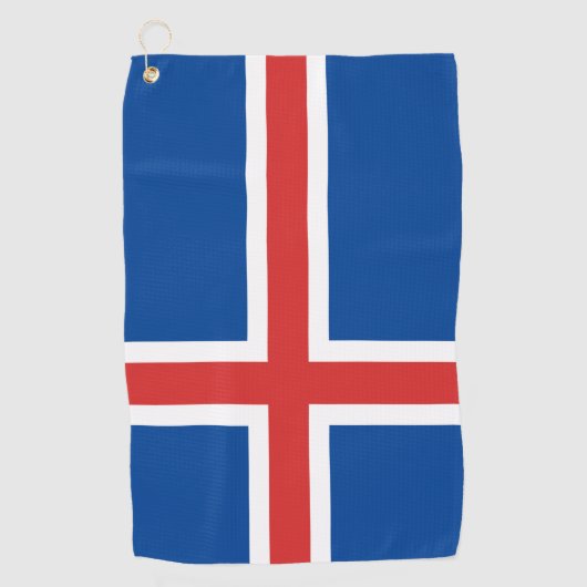 IJslandse vlag Golfhanddoek (Voorkant)