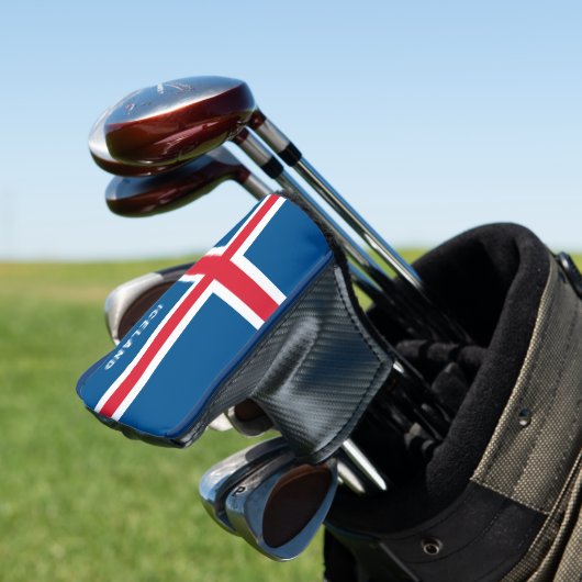 IJslandse vlag Golfheadcover (Insitu)