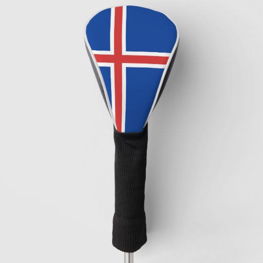 IJslandse vlag Golfheadcover (Voorkant)