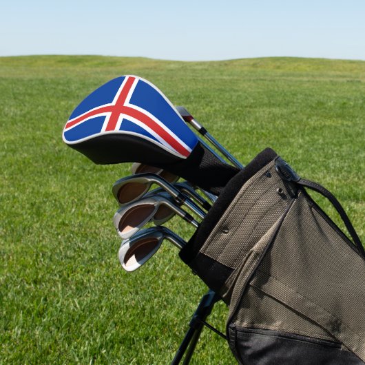 IJslandse vlag Golfheadcover (Insitu)