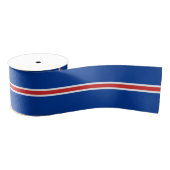 IJslandse vlag Grosgrain Lint (Spoel)