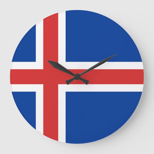 IJslandse vlag Grote Klok (Voorkant)