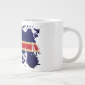 IJslandse vlag Grote Koffiekop (Rechts)