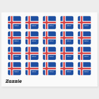 IJslandse vlag & IJsland vakantie/sportfans
