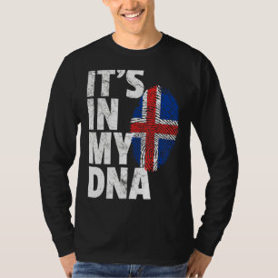 IJslandse vlag in mijn dna-kerstmis C T-shirt