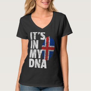 IJslandse vlag in mijn dna-kerstmis C T-shirt