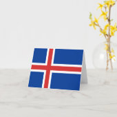 IJslandse vlag Kaart (Gele Bloem)