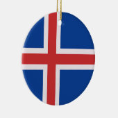 IJslandse vlag Keramisch Ornament (Rechts)