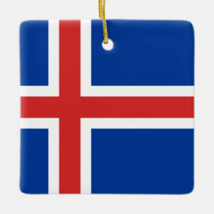 IJslandse vlag Keramisch Ornament