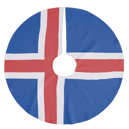 IJslandse vlag Kerstboom Rok (Voorkant)