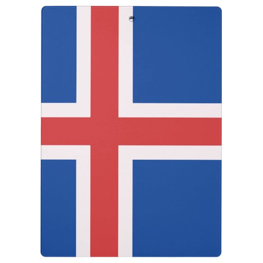 IJslandse vlag Klembord (Achterkant)