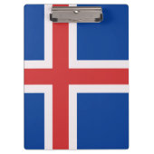 IJslandse vlag Klembord (Voorkant)