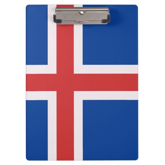 IJslandse vlag Klembord (Voorkant)