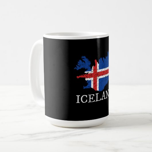 IJslandse vlag Koffiemok (Voorkant links)