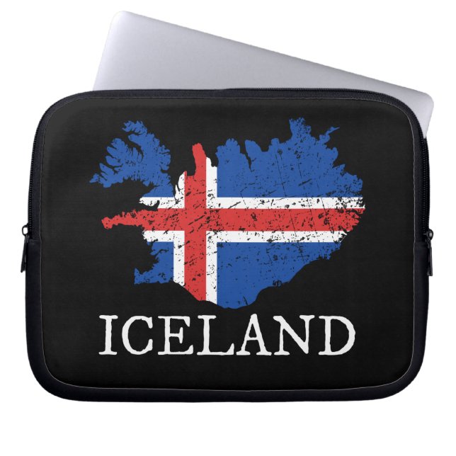 IJslandse vlag Laptop Sleeve (Voorkant)
