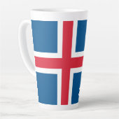 IJslandse vlag Latte Mok (Linkerhoek)