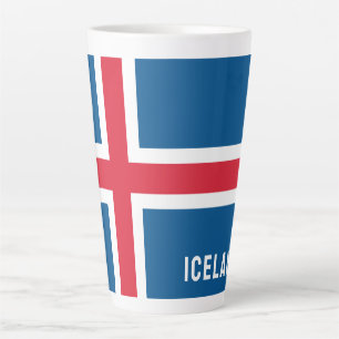 IJslandse vlag Latte Mok
