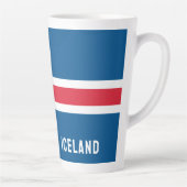 IJslandse vlag Latte Mok (Rechts)