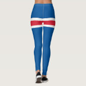 IJslandse vlag Leggings (Achterkant)
