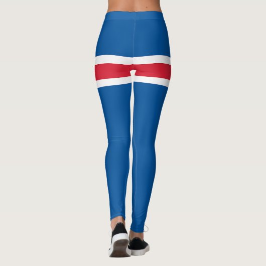 IJslandse vlag Leggings (Achterkant)