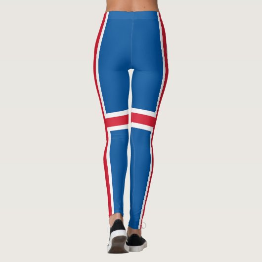 IJslandse vlag Leggings (Achterkant)