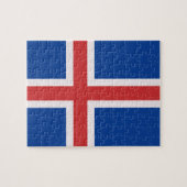 IJslandse vlag Legpuzzel (Horizontaal)