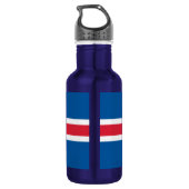 IJslandse vlag Liberty Bottle Waterfles (Achterkant)