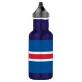 IJslandse vlag Liberty Bottle Waterfles (Rechts)