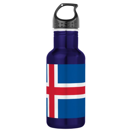 IJslandse vlag Liberty Bottle Waterfles (Voorkant)