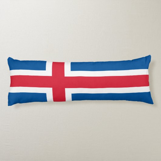 IJslandse vlag Lichaamskussen (Achterkant)