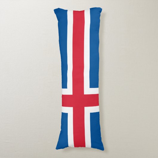 IJslandse vlag Lichaamskussen (Voorkant Verticaal)