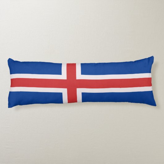 IJslandse vlag Lichaamskussen (Achterkant)