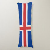 IJslandse vlag Lichaamskussen (Voorkant Verticaal)