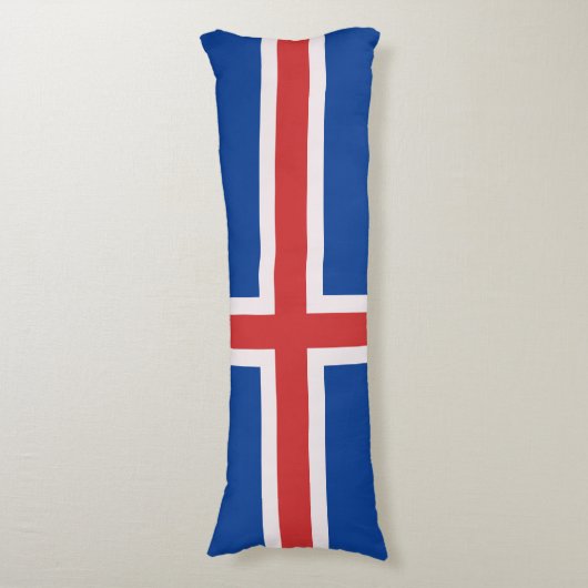 IJslandse vlag Lichaamskussen (Voorkant Verticaal)
